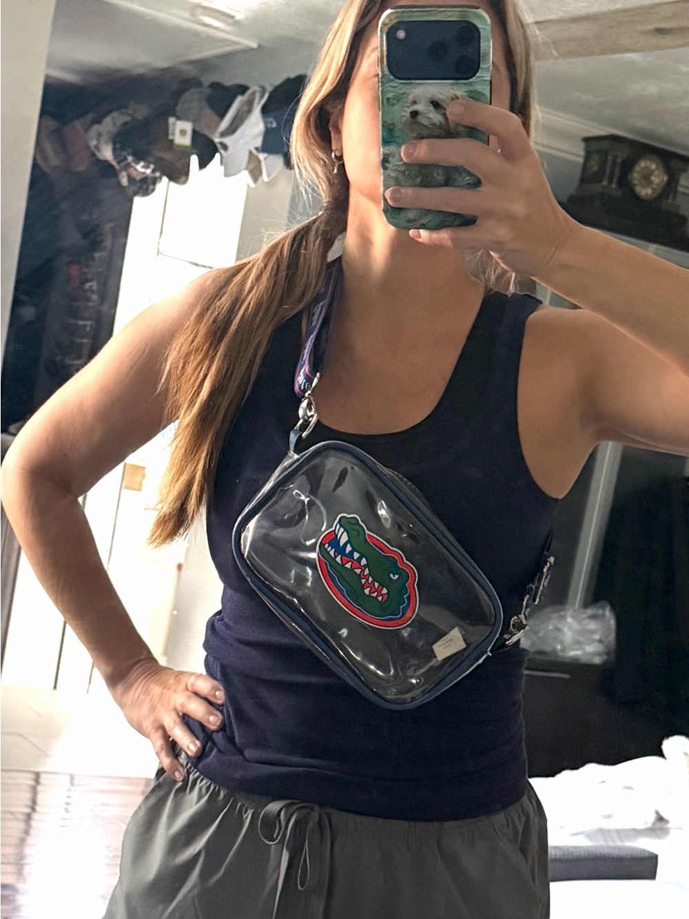 Clear Florida Gators Crossbody Bag with Blue Strap….Stadium approved!! 🧡💙🐊 - Picture 9 of 9
